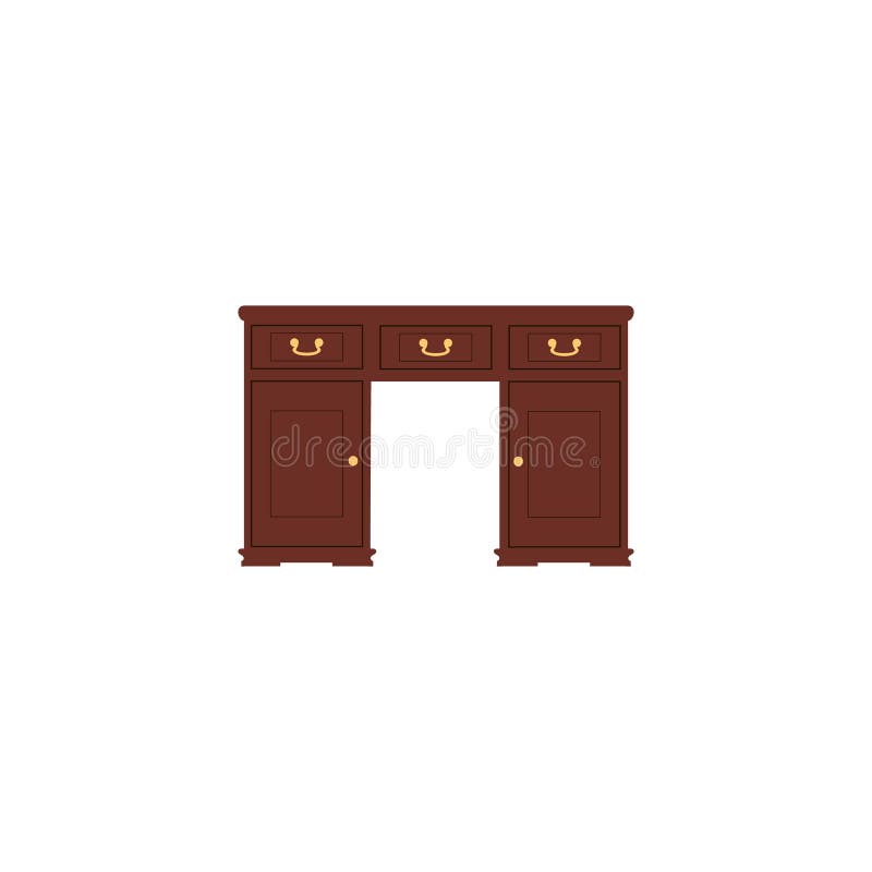 Retro dressing console, candelabra royalty free illustration