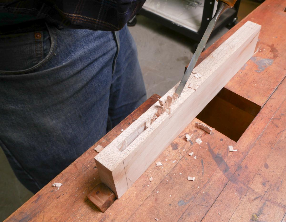 How to Cut a Groove in a Frame By Hand and Without a Plow Plane  6