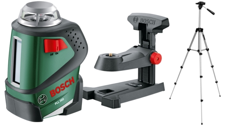 Bosch PLL 360 Set – лучший линейный лазерный нивелир