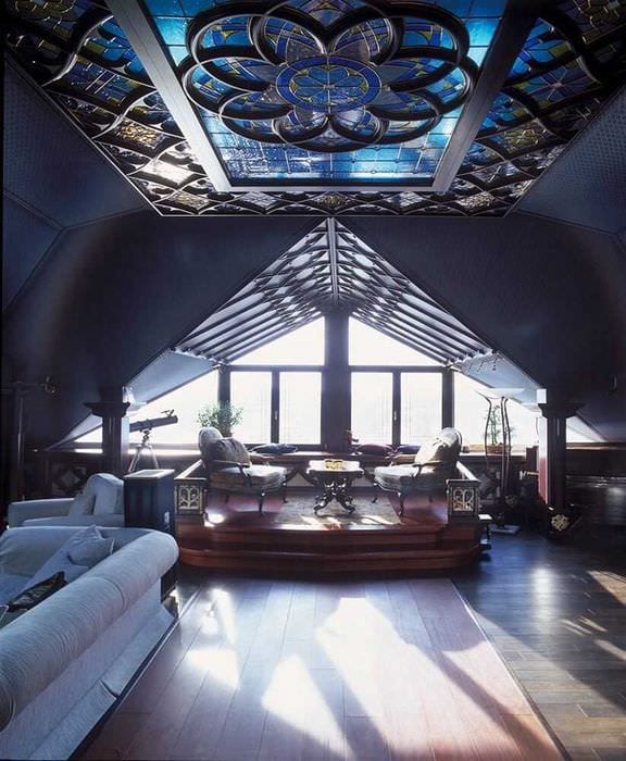 необычный стиль комнаты в готическом стиле