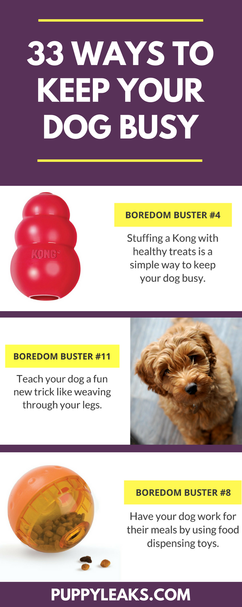 Is your dog bored? Looking for some simple ways to keep your dog busy, mentally stimulated and entertained? Here Is Your Dog Bored? 33 Simple Ways to Keep Your Dog Busy